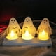 thumbnail image 1 of Fiudx Liquidación de ahorros de verano Candelabro de metal con forma de fantasma de Halloween, adorno de hierro, candelabro gótico para escritorio de hogar, 1 of 7