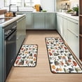 thumbnail image 5 of 2Pcs Kitchen Floor Rug Washable 2 Pieces Mushroom Mats for Bathroom Non Slip Waterproof Standing Kitchen Runner Mats 17”x30”+17”x47”, 5 of 6