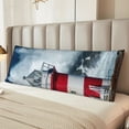 thumbnail image 5 of JUNZAN Body Pillow Cover Circular Lighthouse Throw Pillow Covers Long Pillow Case Protector Decorative for Bedroom,Couch,Home Gifts 20"x54", 5 of 6