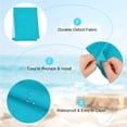 thumbnail image 2 of Uxcell Beach Sling Chair Replacement Canvas, 41x113cm Lounge Chair Fabric Sky Blue, 2 of 7