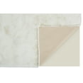 thumbnail image 4 of Feizy Luxe Velour Modern Solid, White, 2' x 3' Accent Rug Sheen Fade Resistant Casual Distressed Design Carpet for Living Dining Bed Room, 4 of 5