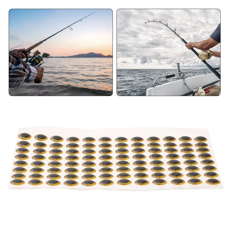 fish eye lure Fulling Mill Epoxy Chartreuse / 3.0mm catching spinner Iridescent 3D Fishing Lure Eyes