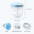 thumbnail image 2 of Manual Garlic Grinder Chopper Meat Cutter, Hand Pull Chop Chopper Manual Food Processor by KAUKKO (Blue-L), 2 of 4