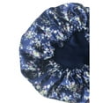 thumbnail image 2 of Glow by Daye Satin Bonnet, Adjustable/Reversible Satin Sleep Cap, Navy Thai, 2 of 4