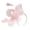 Pink, variant on Fascinators Derby Hats for Women Wedding Flower Mesh Hair Clip Tea Headband Birdcage Veil