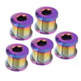 thumbnail image 4 of Cycling Chainring Wheel , Single Chainring  5 Pcs  For Mountain Bike Colorful, 4 of 8