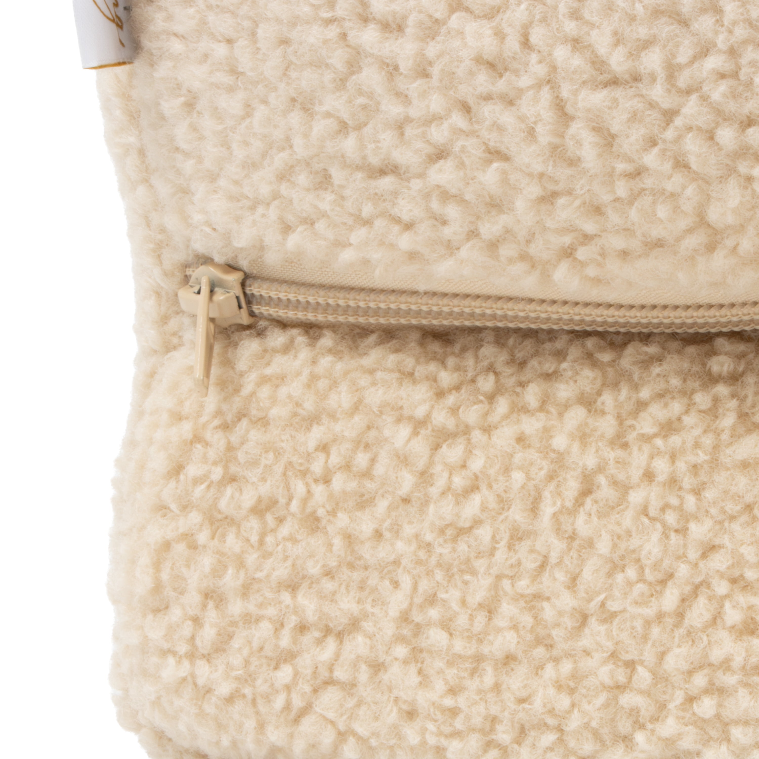 SportPet Designs Quilted Sherpa Sofa-Style Pet Bed Lounger, Tan, Large, 35 in x 25.5 in x 8 in