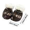 thumbnail image 3 of 4 Pcs Black Dog Shoes for Winter Dog Snow Boots & Paw Protectors Warm Snow Booties for Puppy with Drawstring Warm Dog Booties for Small Medium Size Dogs(1.38x1.18 Inch), 3 of 4