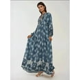 thumbnail image 5 of Printed Long Sleeve Viscose Maxi Dress, 5 of 7