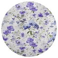 thumbnail image 3 of Floral Colorful Flower Floral Medallion Round Rug - Small Round Area Rug, Soft Non-Slip Machine Washable Bedroom Mat Indoor Accent Entry Carpet for Office Desk Dorm Hallway, 3 of 6