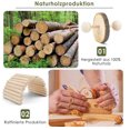 thumbnail image 2 of Juguetes para hámster Apuakthei, 12 piezas de juguetes de madera natural para conejos, campana de ejercicio, juguetes para el cuidado dental de los molares para conejos chinchillas y conejillos de, 2 of 6