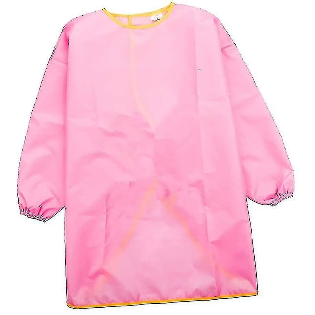 Bata de pintura para niños, delantal para niños, babero azul, S