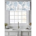 thumbnail image 2 of Summer Valances for Windows Blue Grey Crab Coral Seashell Nautical Coastal Ocean Kitchen Valance Curtain Rod Pocket Small Curtains for Cafe Bathroom Laundry Basement 54" x 18", 2 of 8