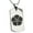 Silver, variant on Stainless Steel Akechi Samurai Crest Engraved Dog Tag Pendant Necklace