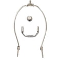 thumbnail image 1 of Creative Hobbies 8 Inch Regular Weight Lamp Harp, Finial and Harp Base Set, Polished Nickel Finish, 1 of 5