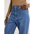 thumbnail image 5 of Scoop Women's Stovepipe High Rise Straight Leg Jeans, Sizes 0-20, 5 of 7