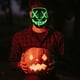 thumbnail image 4 of Máscara fluorescente de Halloween, máscara de payaso fantasma de terror para fiesta de disfraces, Carnaval, 4 of 6
