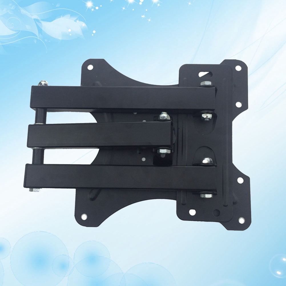 OUNONA Universal Articulating TV Wall Mount for 14-42 Inch Flat Panel TVs Black Color Iron Material