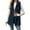 Navy, variant on Womens Reversible Hooded Vest Button Up Lightweight Warm Fall Winter Outerwear L Size Blue