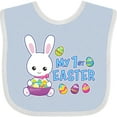 thumbnail image 3 of Inktastic My 1st Easter with Bunny and Easter Basket Boys Baby Bib, 3 of 4