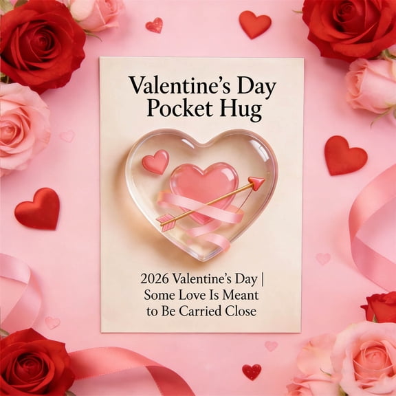 Eoozwa Valentine Pocket Hug Gift Acrylic Keepsake Small Reminder of Love for Partner Friend Family Romantic Token Thoughtful Present Anniversary Idea