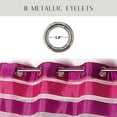 thumbnail image 5 of Set of 2 Striped Sheer Grommet Curtain Panels Colorado, 5 of 8