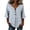 Light Blue05, variant on Stralyhd 3/4 Length Sleeve Womens Tops Summer Loose Casual V Neck Henley Blouses Beach Vacation Tops Office Shirts Black XXL