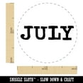 thumbnail image 2 of July Month Calendar Fun Text Self-Inking Rubber Stamp Ink Stamper - Brown Ink - Medium 1 Inch, 2 of 7