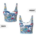 thumbnail image 5 of Lsque Fish And Shark Printed Women'S Sports Bra, Compression, Moisture Wicking, High-Impact Sports Bra For Women,Supportive sports bra-XX-Large, 5 of 9