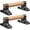 Wood Grip (10"L x 4"H), variant on Runstore Anti-slip Push up Bars, Parallettes Bars, Solid Wood with Sturdy Metal Bracket, Support 600 lbs