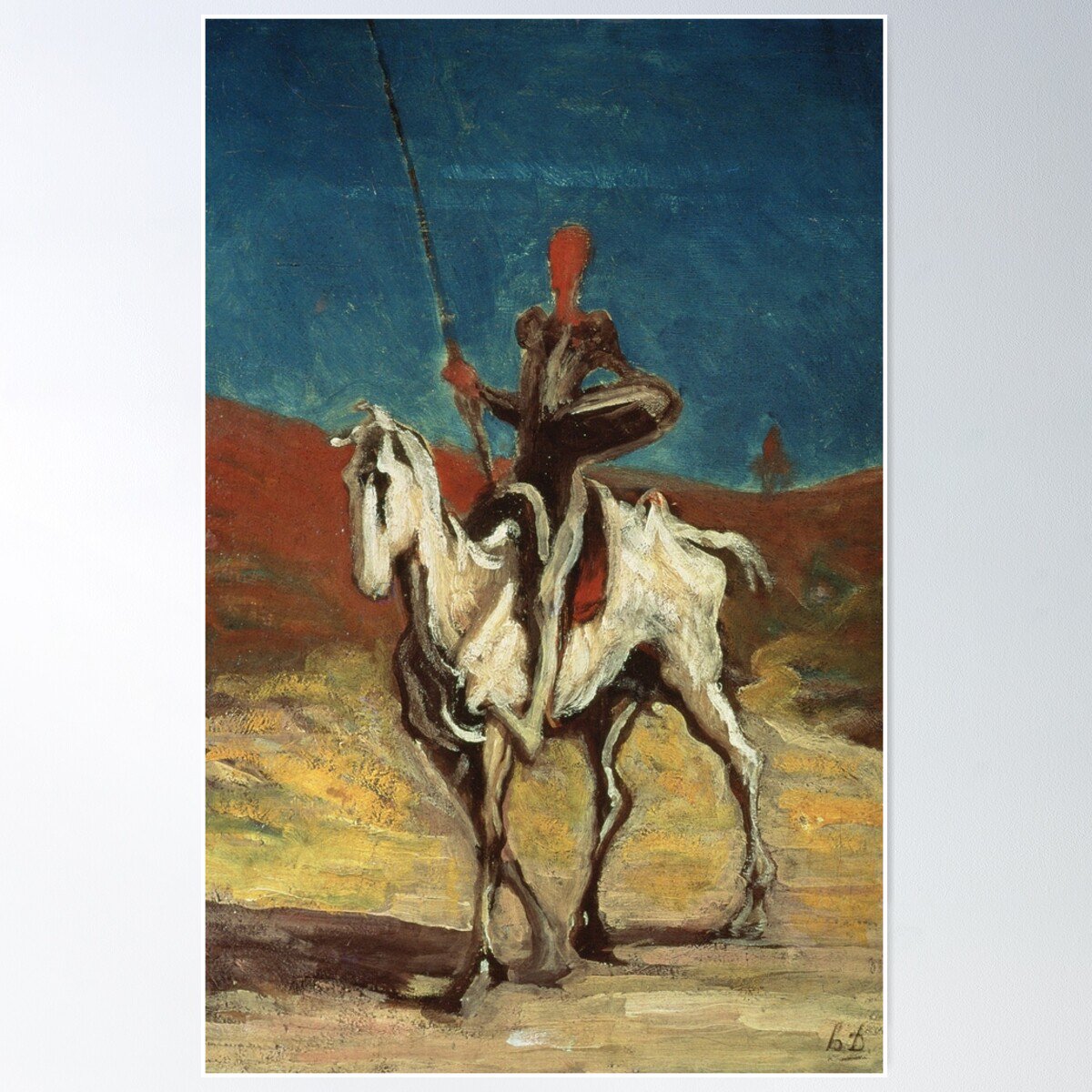 Honore Daumier - Don Quixote Poster Wall Art Modern Wall Decor For Living Room Bedroom Art