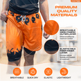 thumbnail image 4 of Anime Shorts - Breathable Mesh Running Gear Sweat Gym Short, Stretch Compression Lined Swim Trunks Men Women Workout Basketball Athletic Sport Graphic with Soft Pockets and Towel Holder-S, 4 of 8