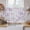 Purple, variant on Brown White Floral Tier Curtains 54 Inch Length, Spring Botanical Leaves Farmhouse Cafe Short Curtains for Bathroom Over Sink, Small Kitchen Curtain Light Filtering Tiered Drapes 2 Panels 27.5"Wx54"L
