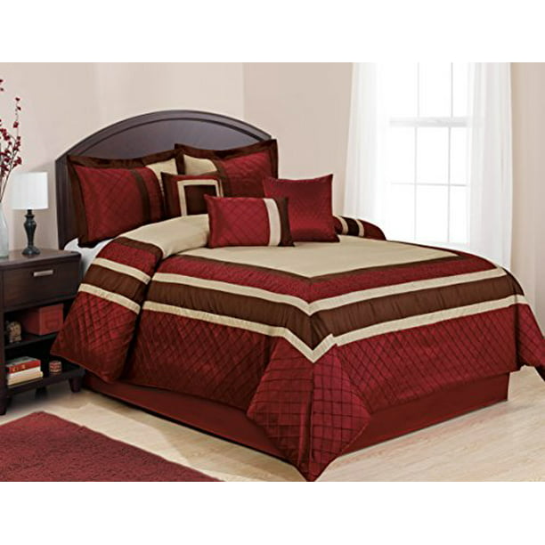 7 Piece Mya Red Bed In A Bag Clearance, Bed In A Bag King Clearance