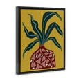 thumbnail image 3 of Stupell Industries Modern Spider Plant on Yellow Black Floating Frame Canvas Art, 25 x 31, by Regina Moore, 3 of 8