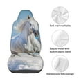 thumbnail image 4 of Picia Horses Running Through The Water Print Waterproof Sweating Car Seat Cover for Post Gym Workout, Running, Beach and Hiking, Universal Fit Anti-Slip Bucket Seat Protector, 4 of 5