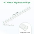 thumbnail image 3 of Clear Plastic Tube, 16mm[0.63"] ID x 18mm[0.71"] OD High Impact Rigid Polycarbonate Round Pipes[305mm/12IN], 3 of 7