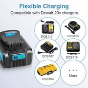 2 Packs Replace for Dewalt 20V Battery 6.0Ah