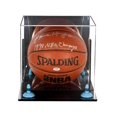 thumbnail image 2 of Deluxe Acrylic Full Size Basketball Display Case with Blue Risers, Mirror and Wall Mount (A001-BLR), 2 of 6