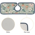 thumbnail image 5 of SKYSONIC Faucet Absorbent Mat 3 Pcs Simple Flowers Leaves Kitchen Faucet Splash Catcher Washable Counter Drying Pads Behind Faucet for Kitchen Bathroom, 5 of 7