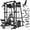 M11 Elite-Black & Weight bench, variant on Mikolo M11 Elite Smith Machine Home Gym,2200 lbs Power Rack Cage with Dual 130LBS Weight Stacks, Functional Trainer , 18PCS Aluminum Pulleys and Other Attachments for Home Gym