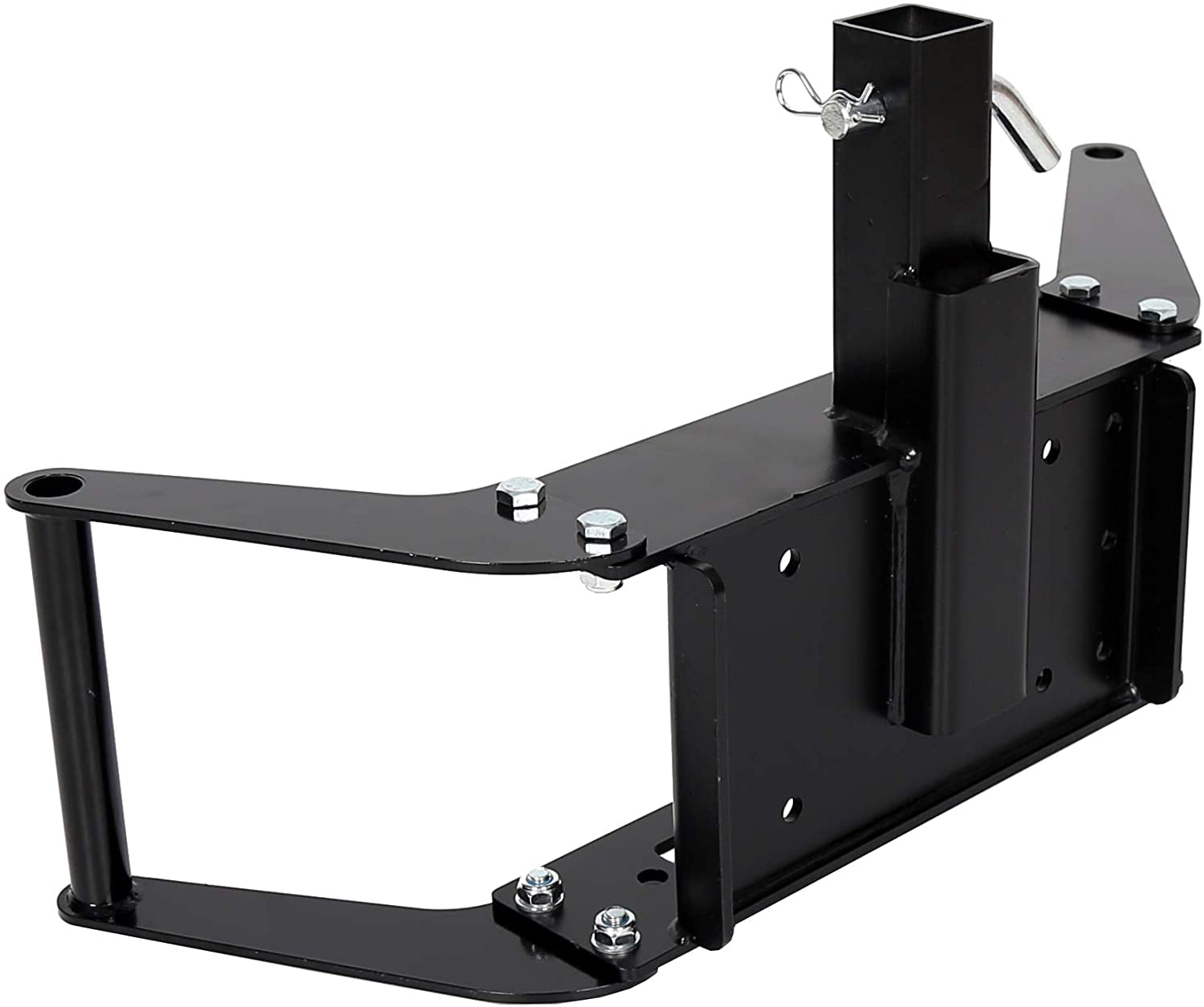 7BLACKSMITHS 10 x 4 1/2 Cradle Winch Mounting Plate Winch Mount Recovery Winches Bumper 2 Hitch Receiver 15000 Lb Capacity 