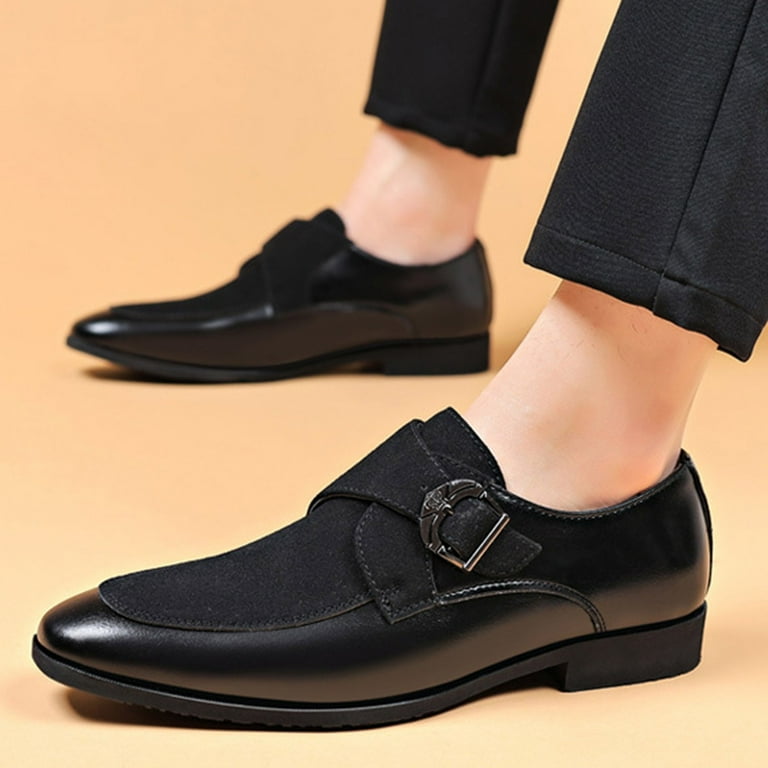 Wensltd Men's Dress Shoes Comfort Soft Leather Fashion Dress Business Casual Shoes for Men Black, Women's, Size: 11