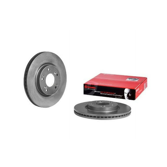 Brembo B2693107 09.9104.11 Premium UV Coated Rear Brake Rotor for 2004-2007 Buick Rainier