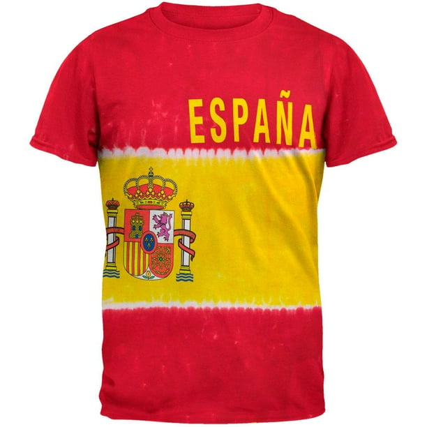 Old Glory - Spanish Flag Tie Dye T-Shirt - Small - Walmart.com
