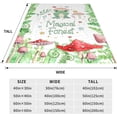 thumbnail image 4 of Cute Frog Mushroom Blanket Gifts for Kids Adults Soft Warm Lightweight Cozy Magical Forest Animal Green Throw Blankets for Bed Living Room Sofa Couch Birthday Esthetic Decor 40x50in, 4 of 6