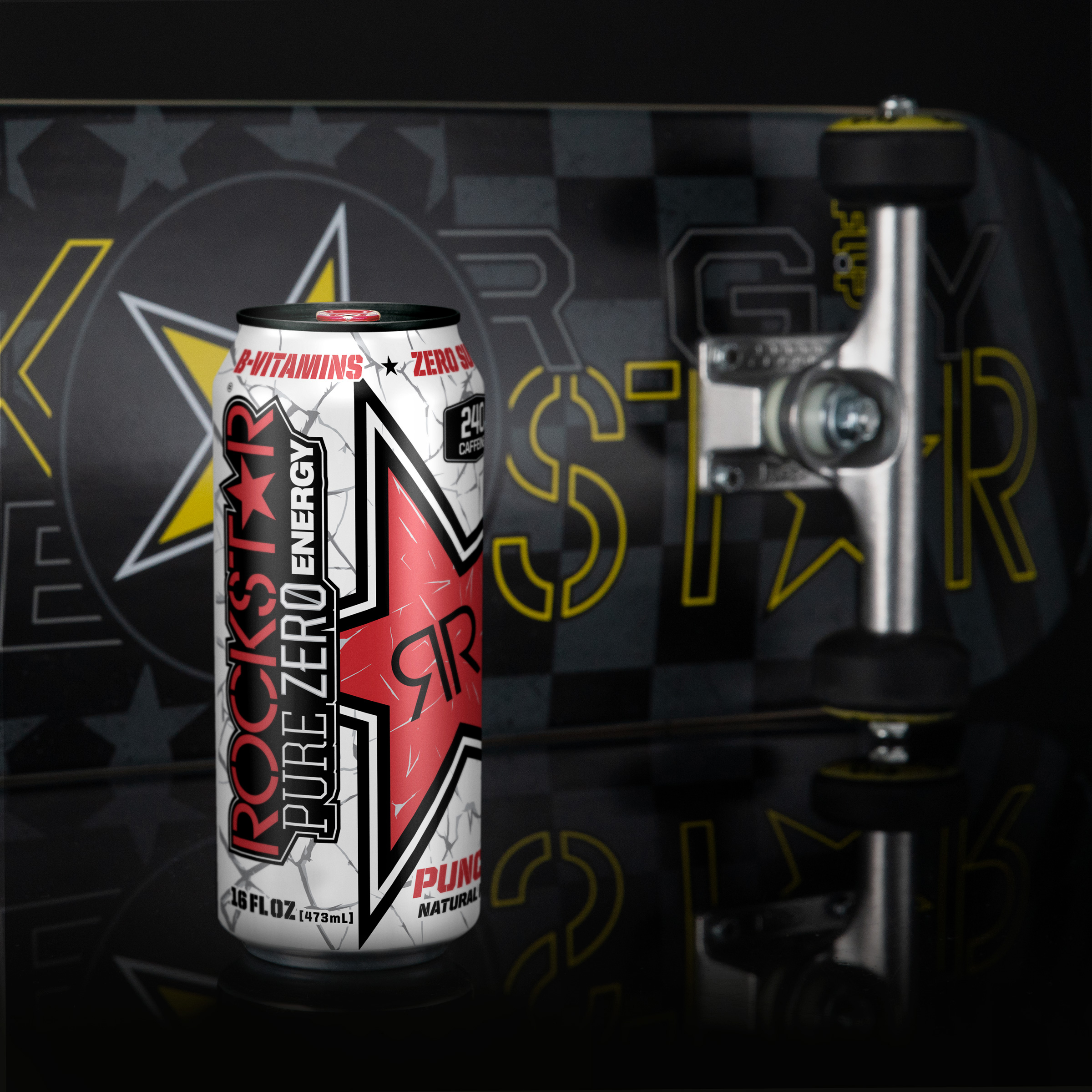 24 Cans Rockstar Pure Zero Punched Energy Drink 16 Fl Oz Walmart Com Walmart Com