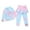 Light Pink3, variant on Piomll Girls Swimsuits 2 Pcs Cute Cartoon Print Sun Kids Beachwear