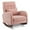 Pink, variant on Ktaxon Rocking Accent Chair Glider Reading Chair Comfy Chenille Upholstered Single Sofa Rocker for Living Room, Nursery, Bedroom Olive Green