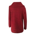 thumbnail image 4 of Abcnature Womens Casual Coat Long Zipper Sweatshirt Outwear Tops Red S, 4 of 4